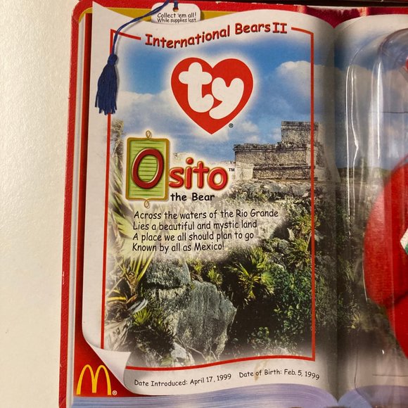 McDonald's Ty Beanie Babies "International  Bears II" Collection New Unopened - Picture 4 of 11